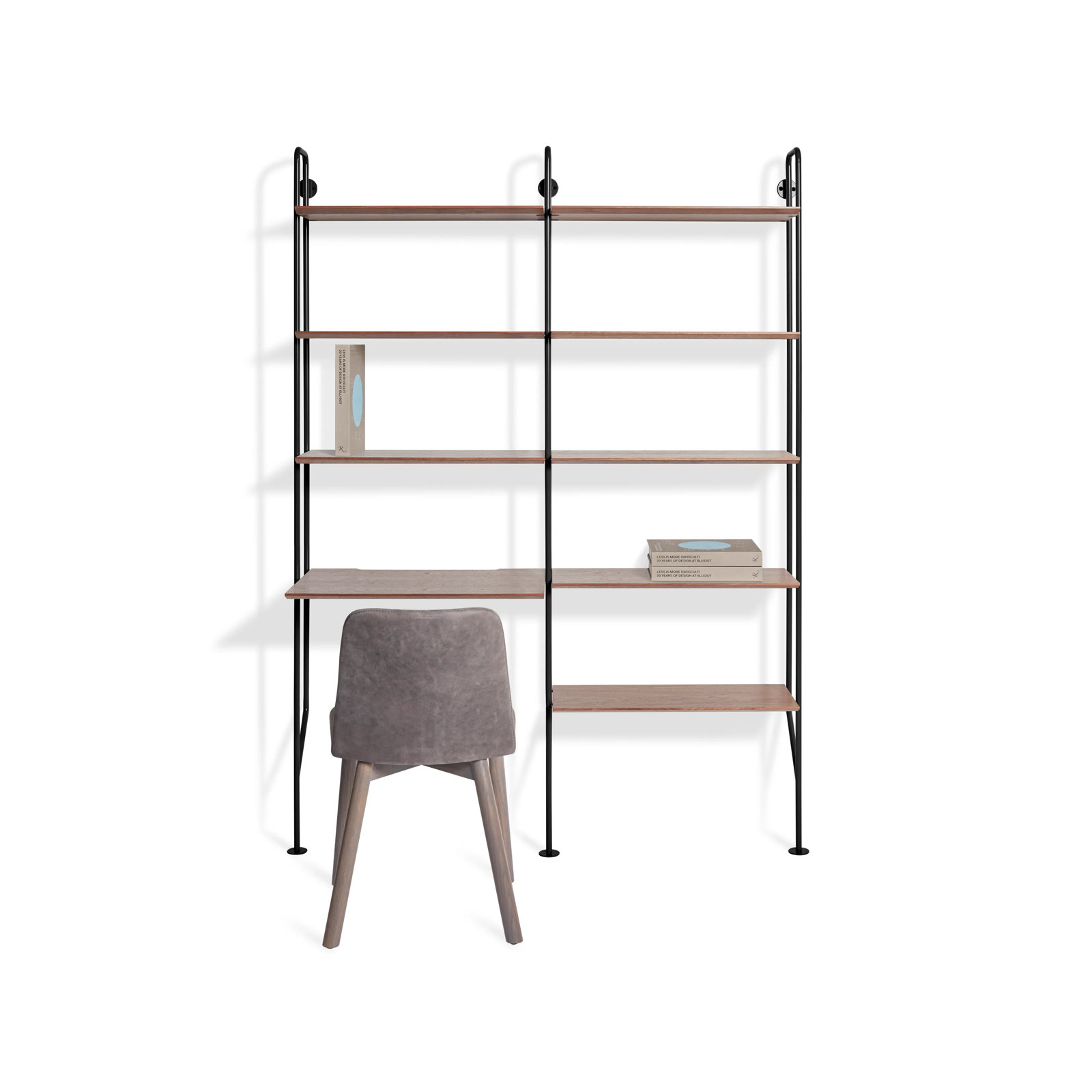 Hitch Office Set, Black, Walnut