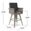 30" Outdoor Wicker Barstool With Water Resistant Cushions 1PC