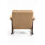 Chaise berçante de style Mid-Century rembourrée de velours doux, rembourrée de coton, fauteuil à assemblage rapide, rembourrage en éponge haute densité, petits espaces