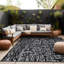 Tapis d'extérieur en plastique noir et blanc Aldo-1341182732