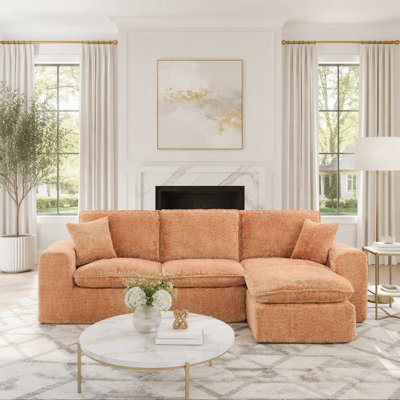 Canapé modulaire moderne avec méridienne réversible Boucle Modern