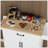 Versatile Kitchen Island Trolley With Storage, Adjustable Shelves, And Towel Rack For Enhanced Organization And Mobility