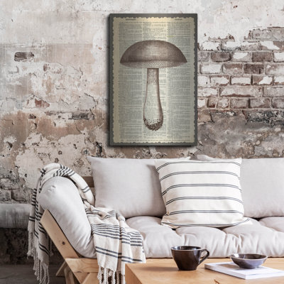 'Mushroom' by Erin Clark Metal Wall Art