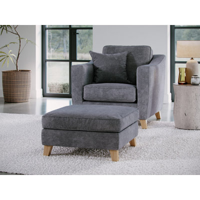 Stoystown 78cm Wide No Pattern Standard Ottoman