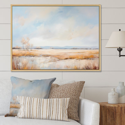 Impression sur toile «Pairies Minimalisme Country Charm Delight II»