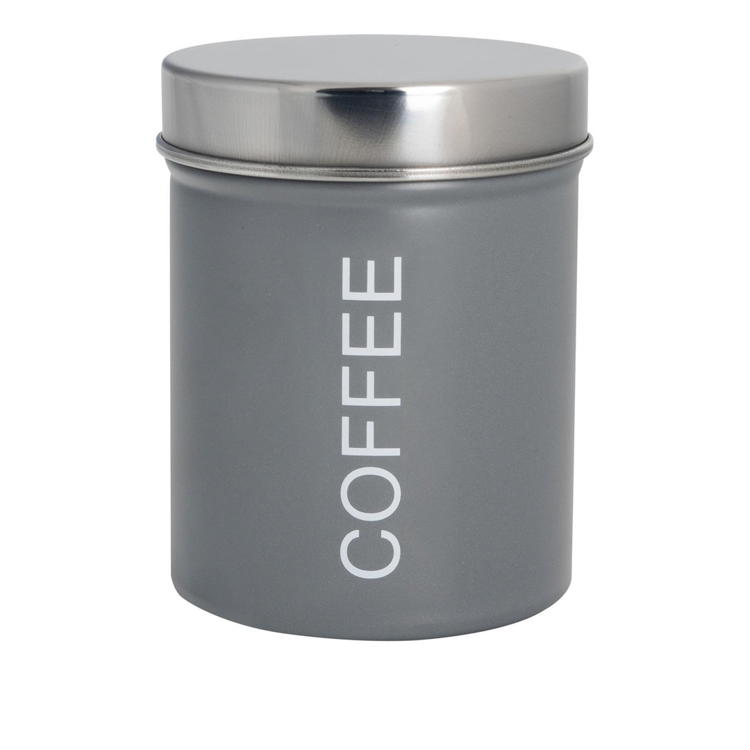 Harbour Housewares - Round Metal Kitchen Coffee Canister