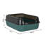 Polyethylene Plastic Litter Box with Scoop
