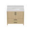 Meuble-lavabo de salle de bain, meuble-lavabo avec rangement Freestangding avec comptoir et trou pour robinet-1068780924