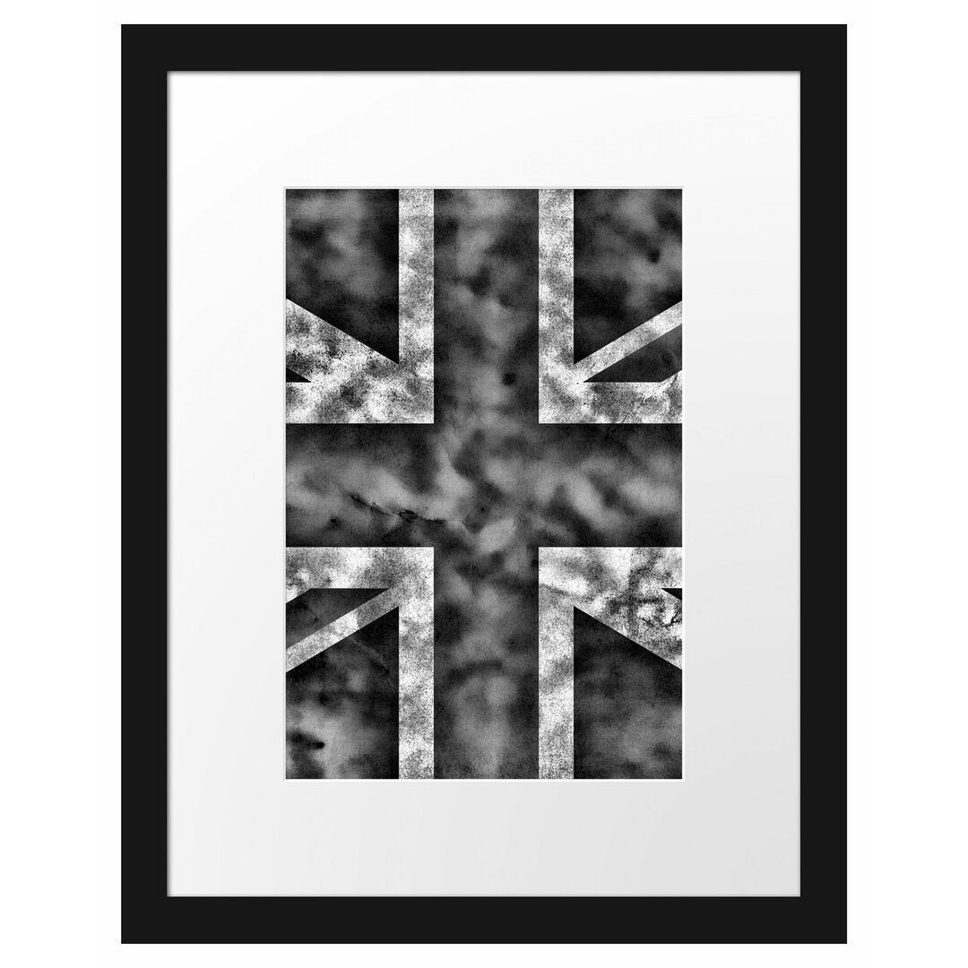 Gerahmtes Poster Großbritannien Flagge