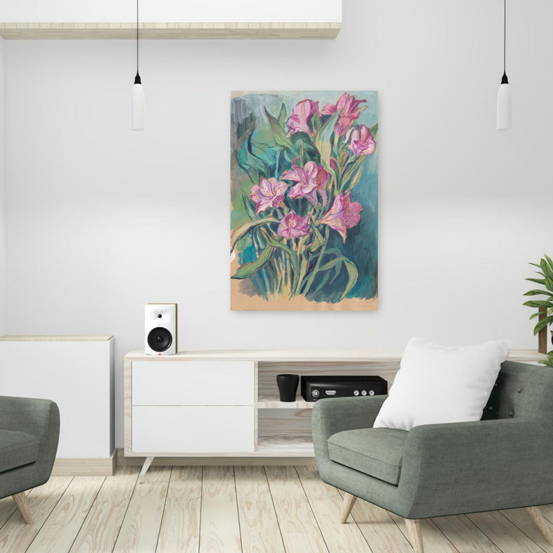 Art contemporain, art mural romantique, H 36 po x l 24 po