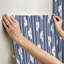 Papier peint adhésif bleu Ojai-1842146560