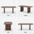 Maitilde Rectangular 30"H Wood Dining Table-1122648610-1122648608