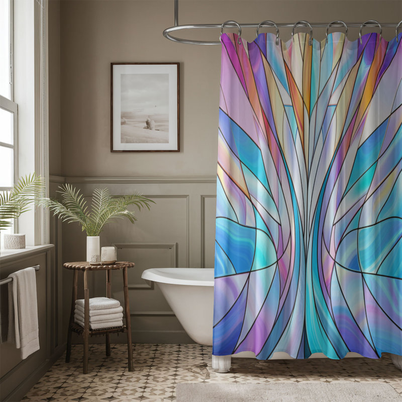 Rideau de douche 1 pièce Modern, H 74 po x l 71 po