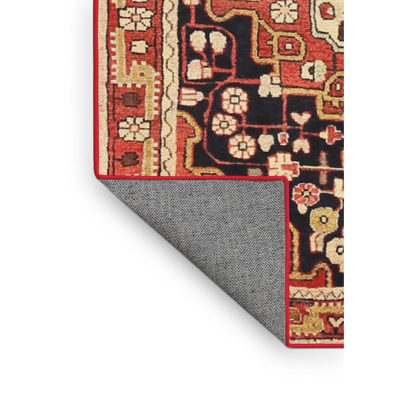 Tapis traditionnel 100% lavable à la machine 2637, Rectangle 3 pi x 5 pi