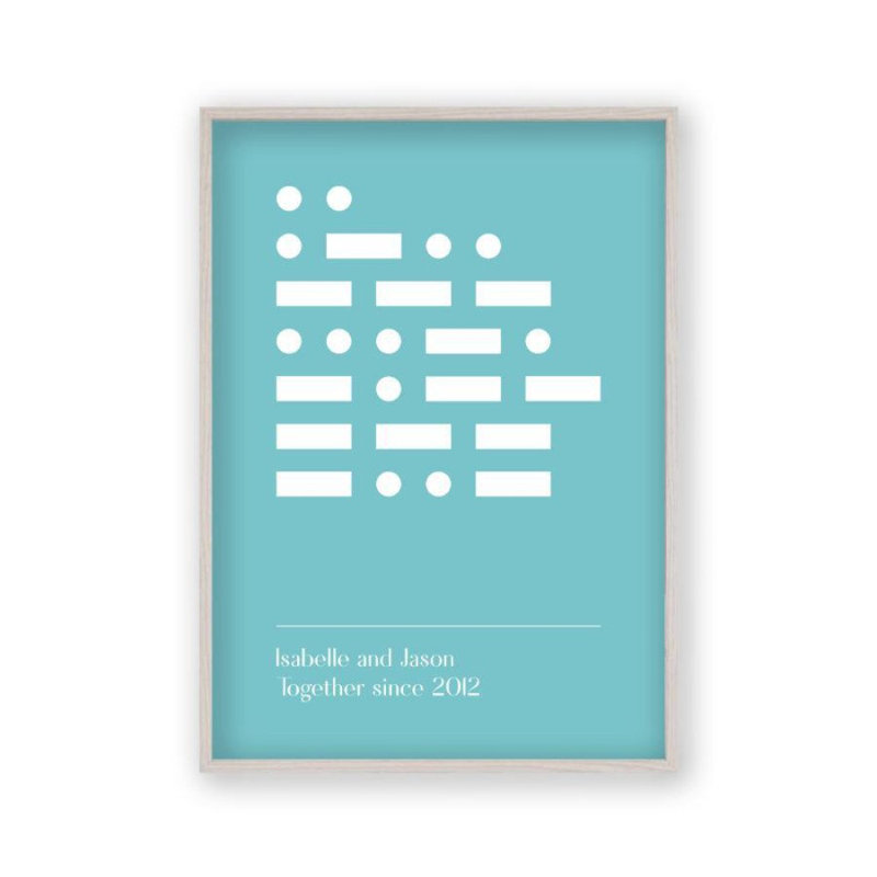 Print, 61 cm H x 43 cm W x 2.5 cm D, White Oak Frame
