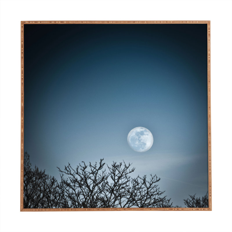 « moon », reproduction de photo encadrée