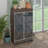 Shoe Storage Cabinet with Elegant Decor Mirrored