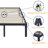 Agulla 16" High Metal Bed Frame with Sturdy Wood Slats, No Box Spring Needed, Easy Assembly-1581559044