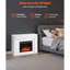 Foyer électrique autoportant blanc 43 pouces 4300 avec 5120Btu 1500W, flammes réglables, télécommande, pour chambre à coucher et bureau, poêle, minuterie 3D, salon,