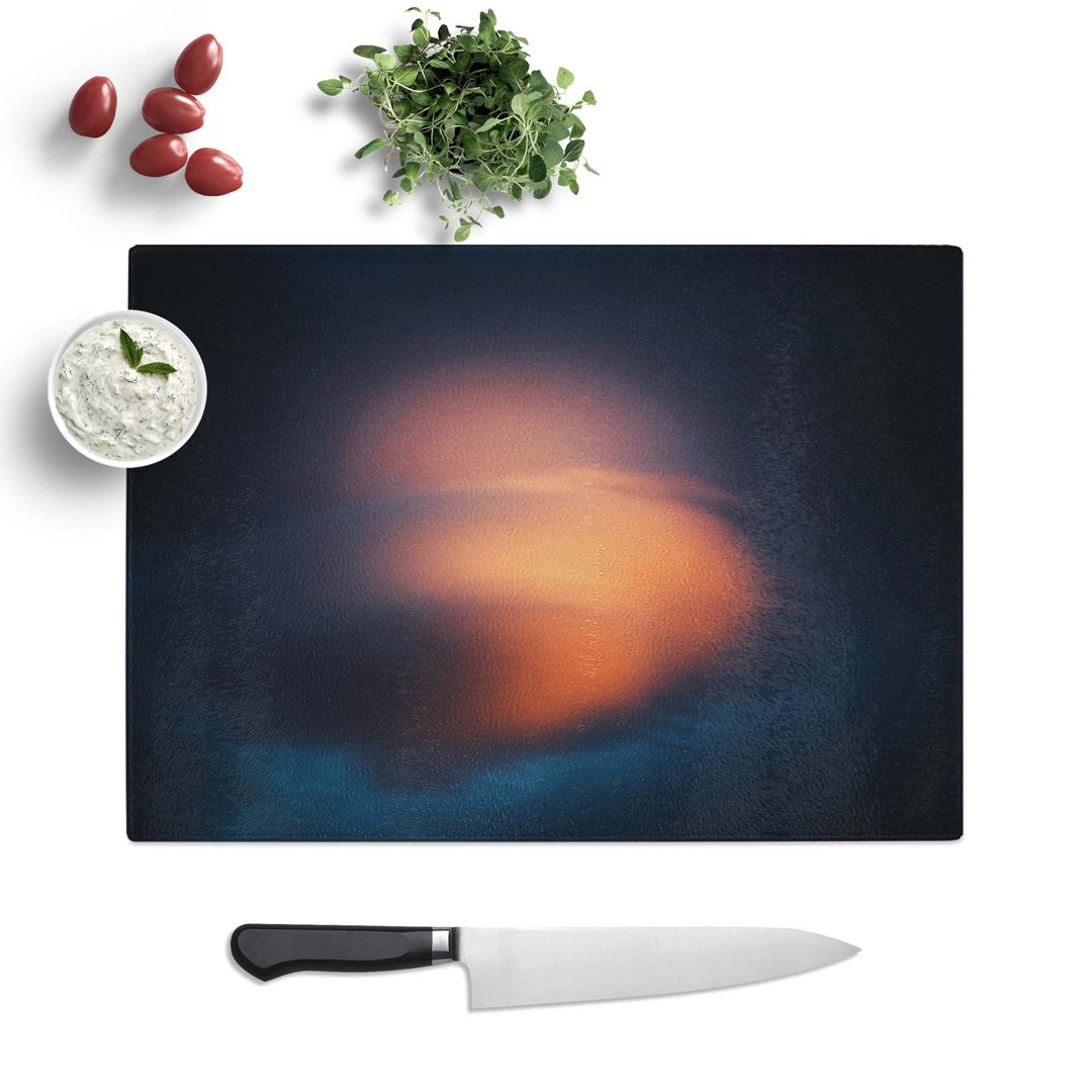 Tempered Glass Tender Moves in Abstract Chopping Board