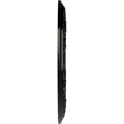 Endurathane Swindon Ceiling Medallion, 24"OD x 4"ID x 1 1/2"P (Fits Canopies up to 6 1/8"), Hand-Painted Black Pearl Finish