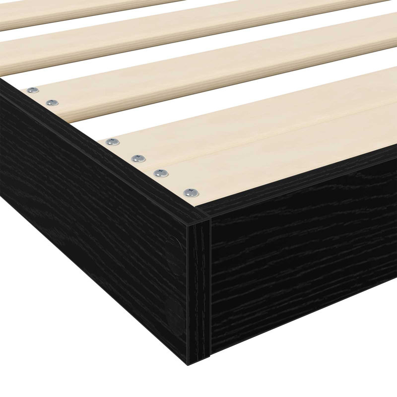 Bed, Small Single (2'6), Black Oak
