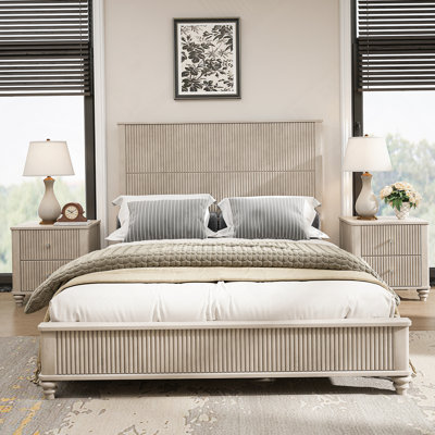3-Piece Bedroom Set With A Bed And 2 Nightstands