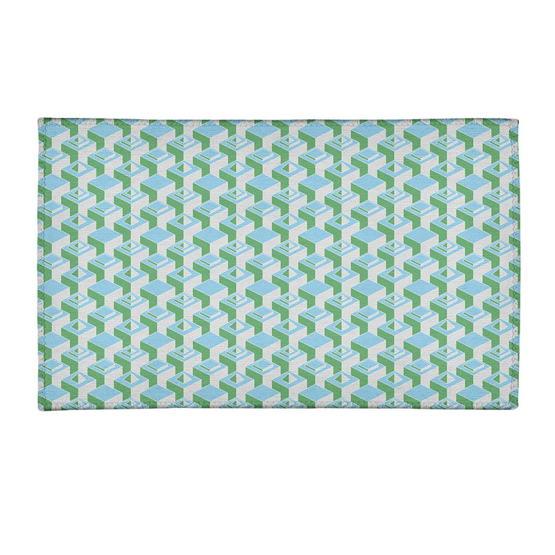 Chenille Geometric Indoor Rug, Rectangle 3' x 5'