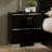 Metal And Wood Nightstand With 2 Drawers-1529765529