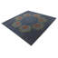 Tapis carré bleu marine Orlando