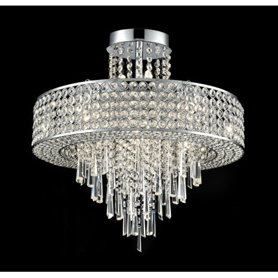 Crystal Semi Flush Mount