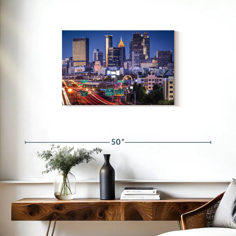 Ravi Atlanta Evening Rush, 20" H x 30" W