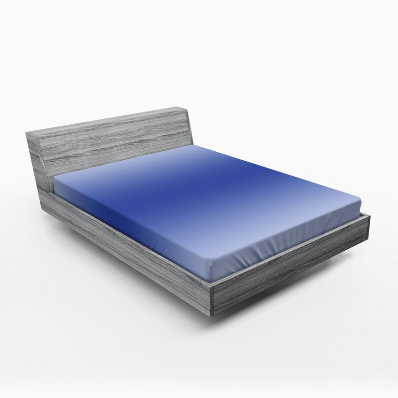 Microfiber Fitted Sheet, Full Fitted Sheet, Navy Ombre