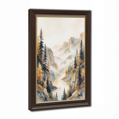 Art mural sur toile Misty Mountains River