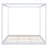 King Size Canopy Platform Bed With Support Legs