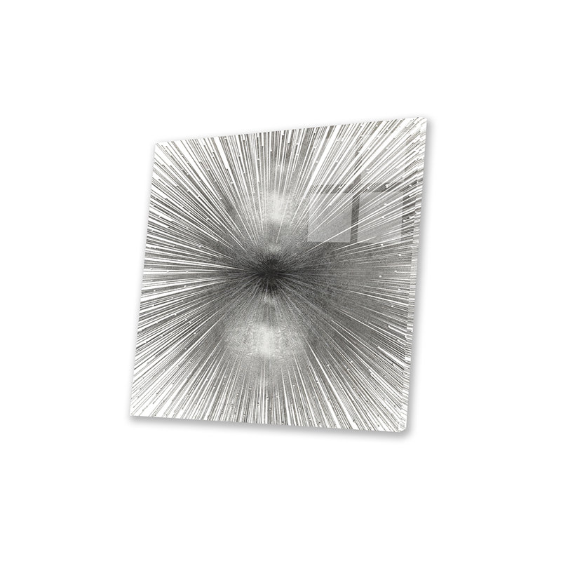 «Radiant» par Abby Young, impression sans cadre, H 36 po x l 36 po x P 0,25 po, Argent