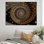 «Vintage Fractal Spiral In Retro Terracotta I», reproduction sur toile