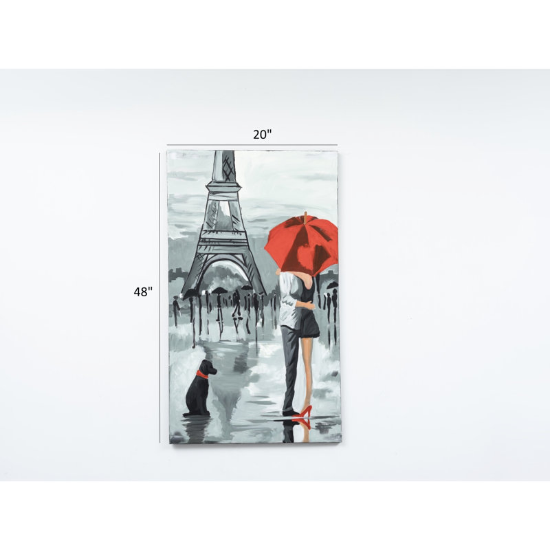 Art mural gris 47 po x 19 po - Toile peinte à la main pour Fall Grace Calmness