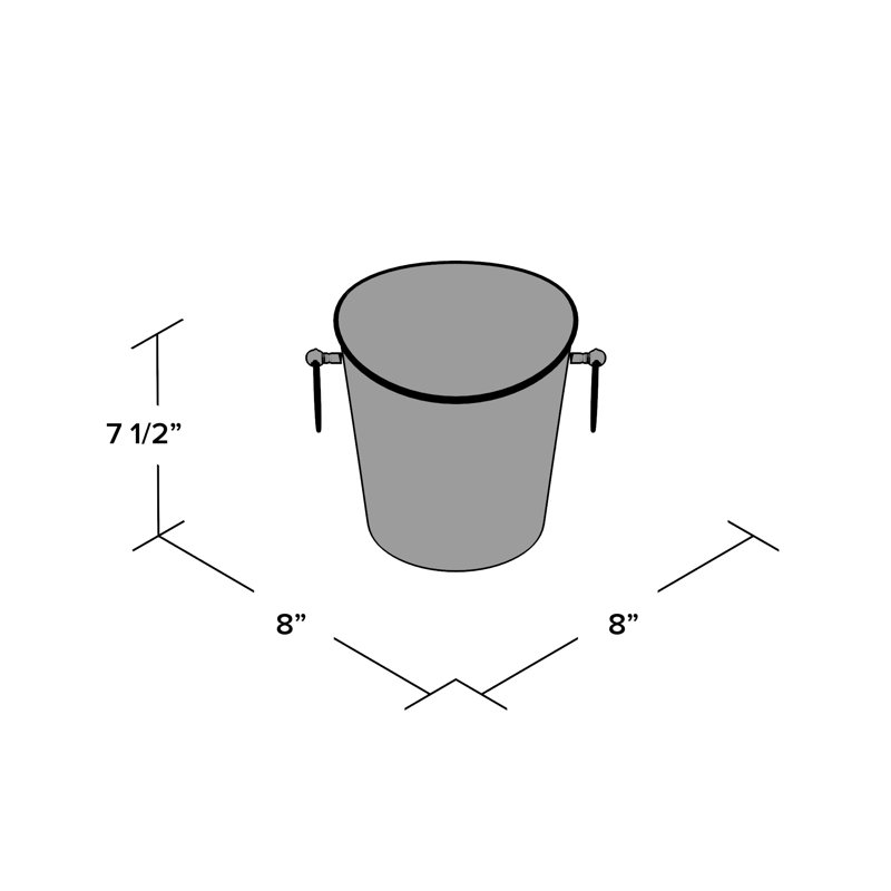 Mendocino Hamme Stainless Steel Wine Bucket