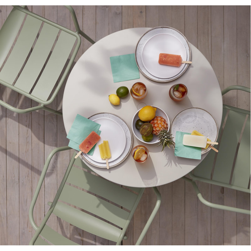 Table bistro Bistro, H 29 po x l 30,5 po x L 30,5 po, Gris argile