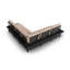 245cm Wide Wood Patio Sectional with Cushions-118819762