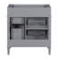 Meuble-lavabo de salle de bain sans lavabo supérieur, armoire de rangement moderne avec 2 tiroirs et un tiroir basculant-238564700-238564674