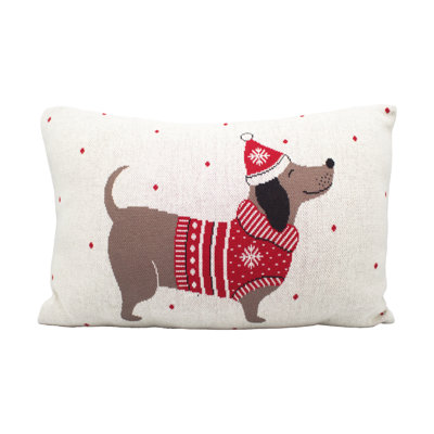 Abstract Cotton Throw Pillow