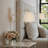 Modern Swing-Arm Sconce – Metal, Fabric & Gold, Ivory White 1-Light Hardwired Dimmable Wall Sconce for Bedroom or Hallway in Modern, Mid-Century, and Contemporary Style