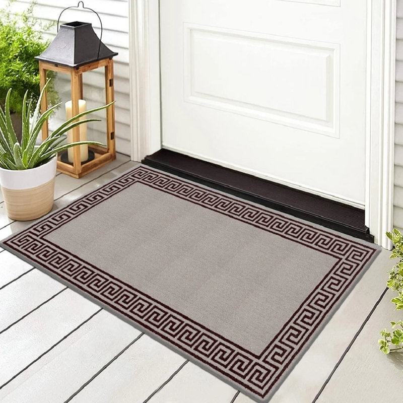 Rectangle Geometric Indoor / Outdoor Area Rug, Rectangle 66 x 120 cm
