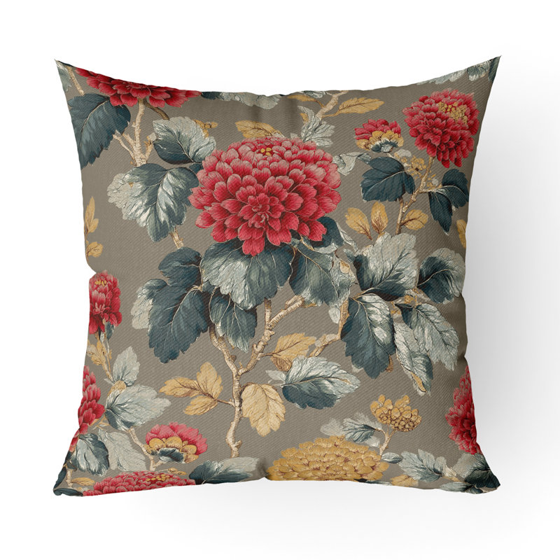 Pivoine impériale grimpante intérieure/extérieure 16x16, Square 16", Brown/Terracotta