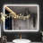Bathroom Illuminated Led Lighted Mirror Bluetooth, Dimming Function, Anti Fog, 3 Color Temperature-1889919645