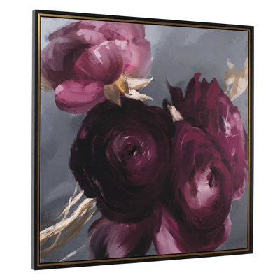 «Uttermost Plum Ranculus», art floral encadré