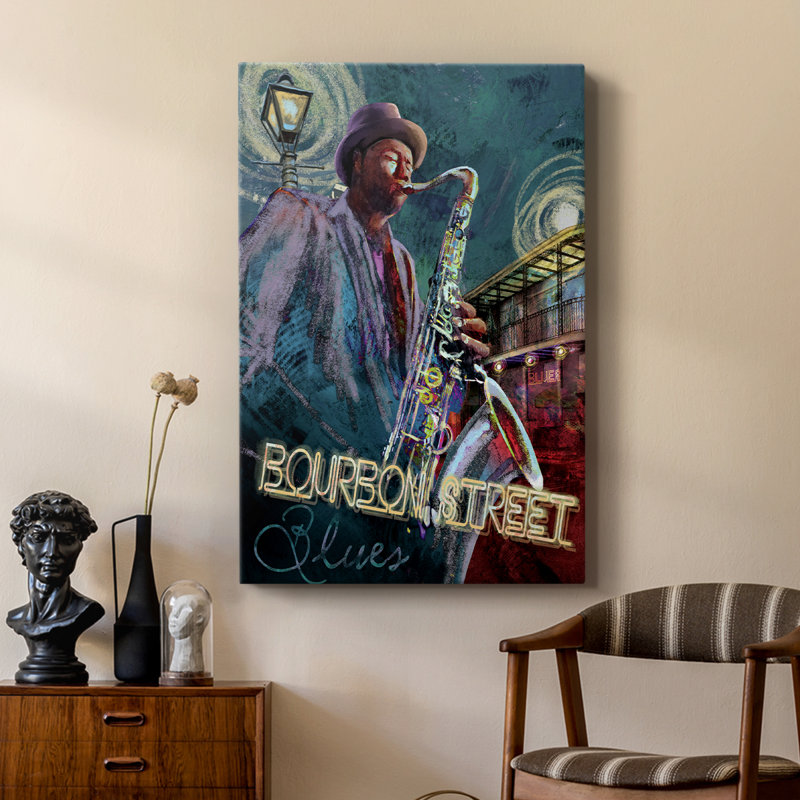 Bourbon St. Blues - galerie sur mesure Cavas, H 60 po x l 40 po