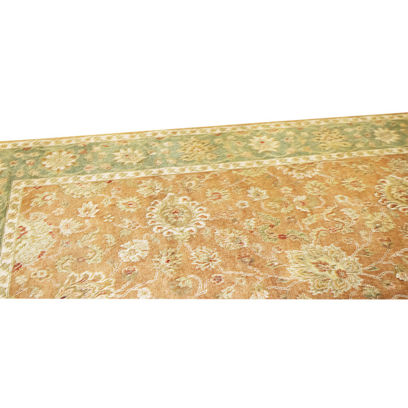 High-Quality Hand-Knotted Peach Area Rug